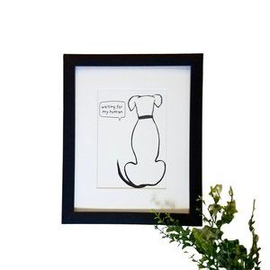 dog print 5x7 with matte